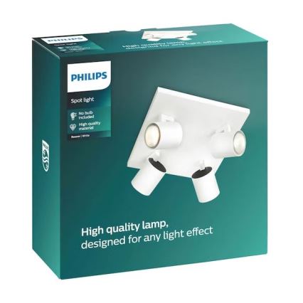 Philips - LED RGBW Stmívatelné bodové svítidlo RUNNER 4xGU10/6,5W/230V 2700-6500K bílá