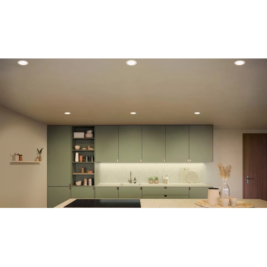 Philips - LED RGBW Stmívatelné koupelnové podhledové svítidlo Hue SLIM LED/12W/230V IP44 2200-6500K
