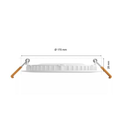 Philips - LED RGBW Stmívatelné koupelnové podhledové svítidlo Hue SLIM LED/12W/230V IP44 2200-6500K