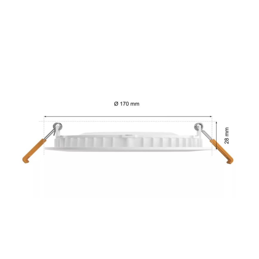 Philips - LED RGBW Stmívatelné koupelnové podhledové svítidlo Hue SLIM LED/12W/230V IP44 2200-6500K