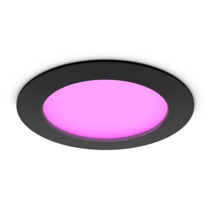 Philips - LED RGBW Stmívatelné koupelnové podhledové svítidlo Hue SLIM LED/12W/230V IP44 2200-6500K