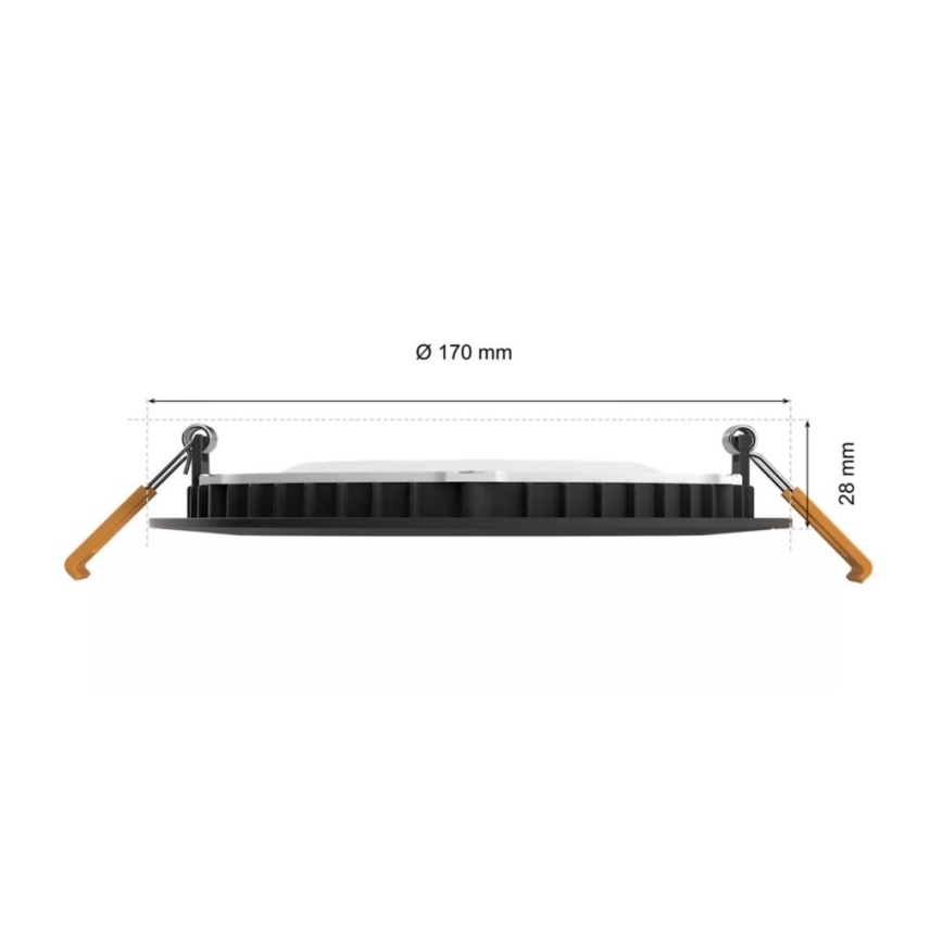 Philips - LED RGBW Stmívatelné koupelnové podhledové svítidlo Hue SLIM LED/12W/230V IP44 2200-6500K