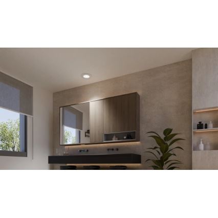 Philips - LED RGBW Stmívatelné koupelnové podhledové svítidlo Hue SLIM LED/8,3W/230V 2000-6500K IP44 bílá