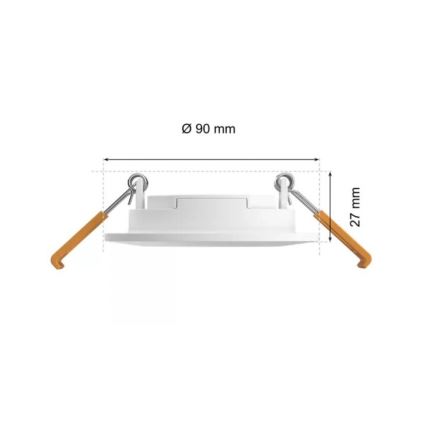 Philips - LED RGBW Stmívatelné koupelnové podhledové svítidlo Hue SLIM LED/8,3W/230V 2000-6500K IP44 bílá