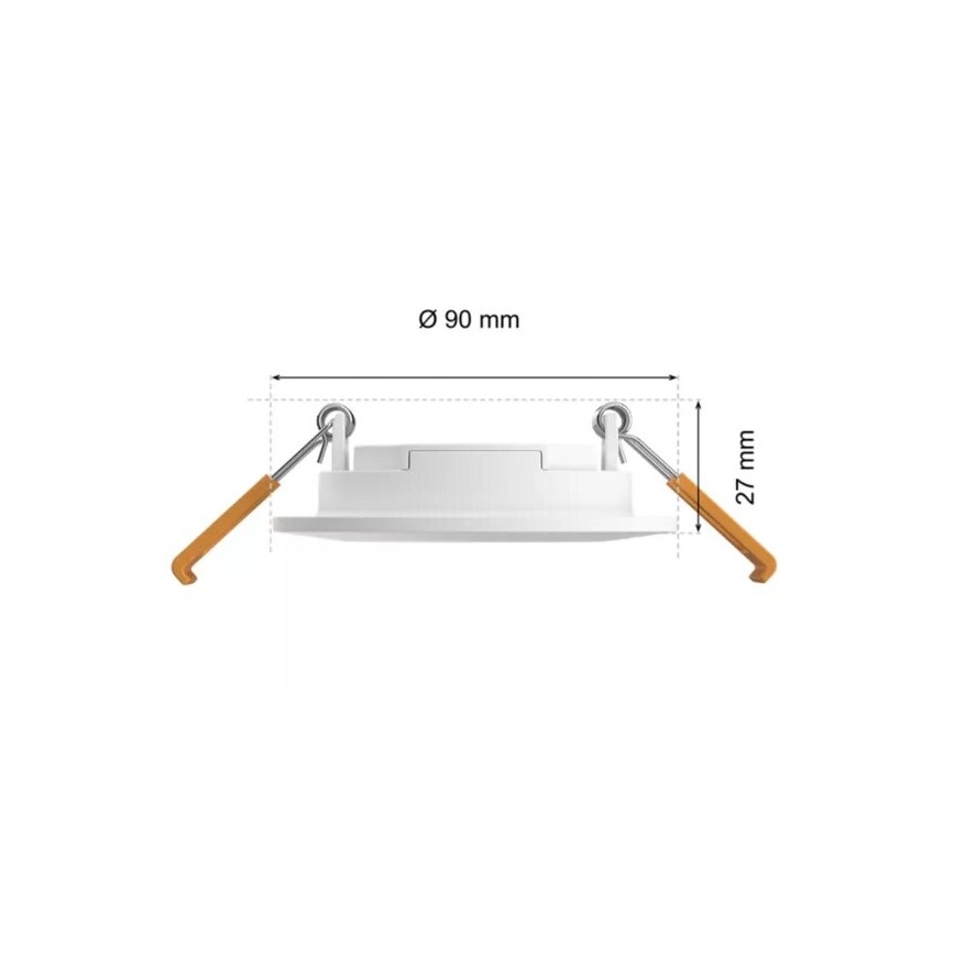 Philips - LED RGBW Stmívatelné koupelnové podhledové svítidlo Hue SLIM LED/8,3W/230V 2000-6500K IP44 bílá