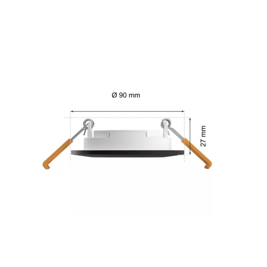 Philips - LED RGBW Stmívatelné koupelnové podhledové svítidlo Hue SLIM LED/8,3W/230V 2000-6500K IP44 černá