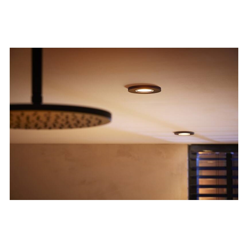 Philips - LED RGBW Stmívatelné koupelnové podhledové svítidlo Hue XAMENTO GU10/5,7W/230V IP44 2200-6500K
