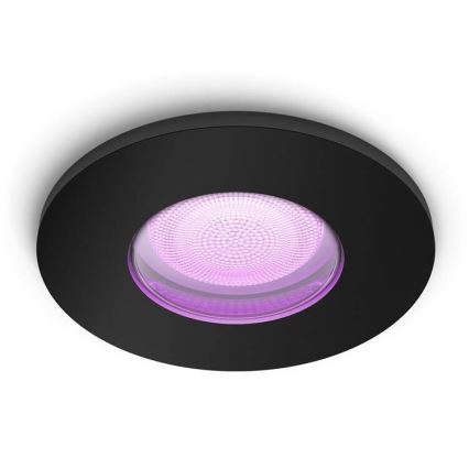 Philips - LED RGBW Stmívatelné koupelnové podhledové svítidlo Hue XAMENTO GU10/5,7W/230V IP44 2200-6500K