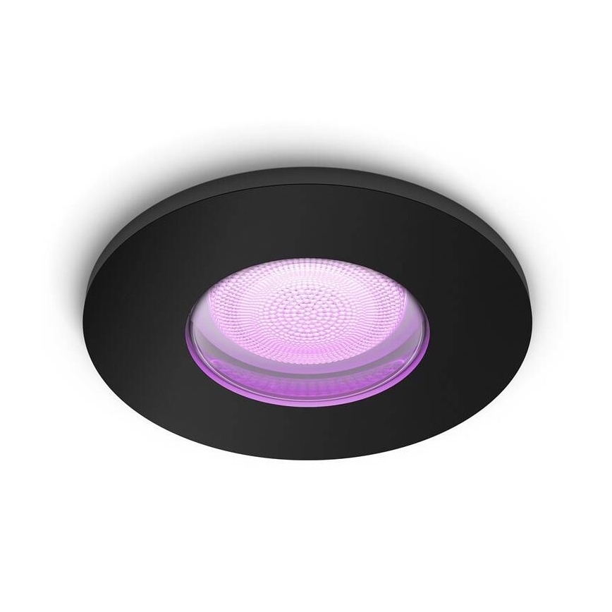 Philips - LED RGBW Stmívatelné koupelnové podhledové svítidlo Hue XAMENTO GU10/5,7W/230V IP44 2200-6500K