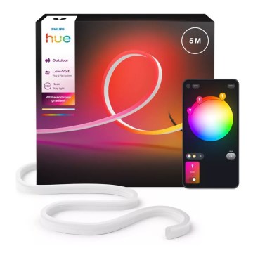 Philips - LED RGBW Stmívatelný venkovní pásek Hue NEON 5m LED/30W/230V 2200-6500K IP67