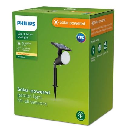 Philips - LED Solární bodové svítidlo JIVIX LED/1,4W/3,7V 1800 mAh IP44