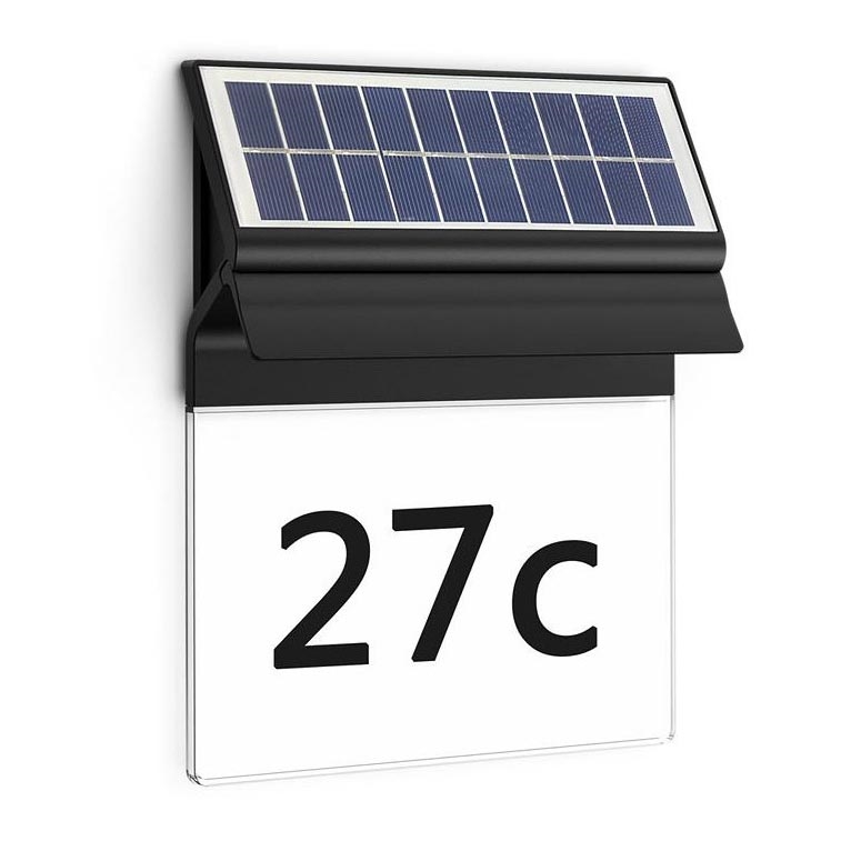 Philips - LED Solární domovní číslo ENKARA LED/0,2W/3,7V 1800 mAh IP44