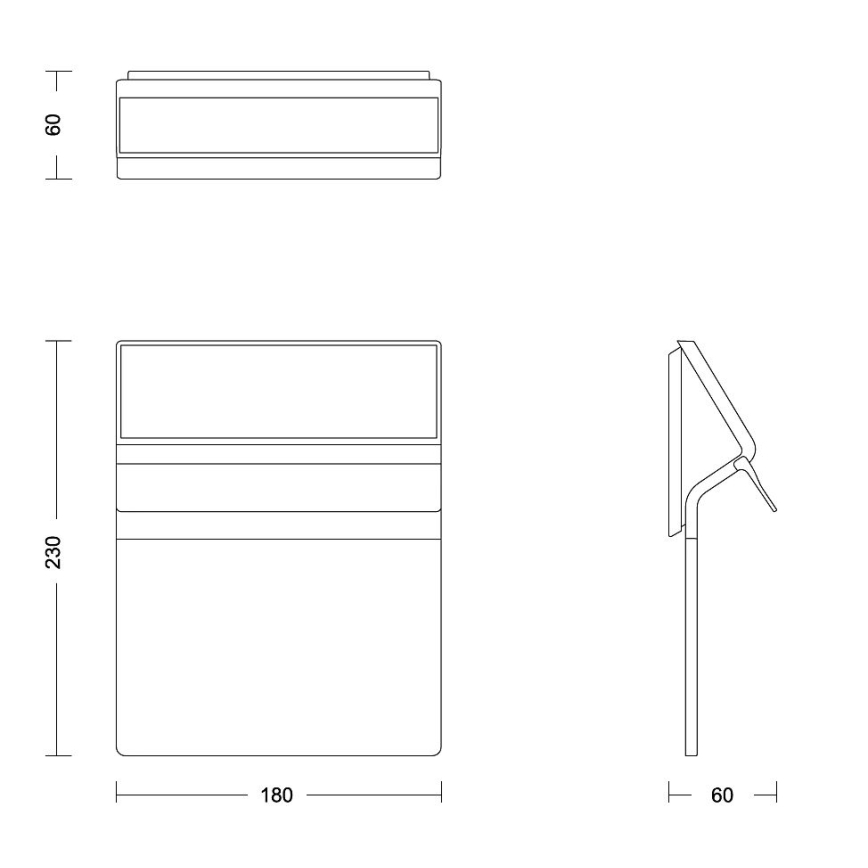 Philips - LED Solární domovní číslo ENKARA LED/0,2W/3,7V 1800 mAh IP44