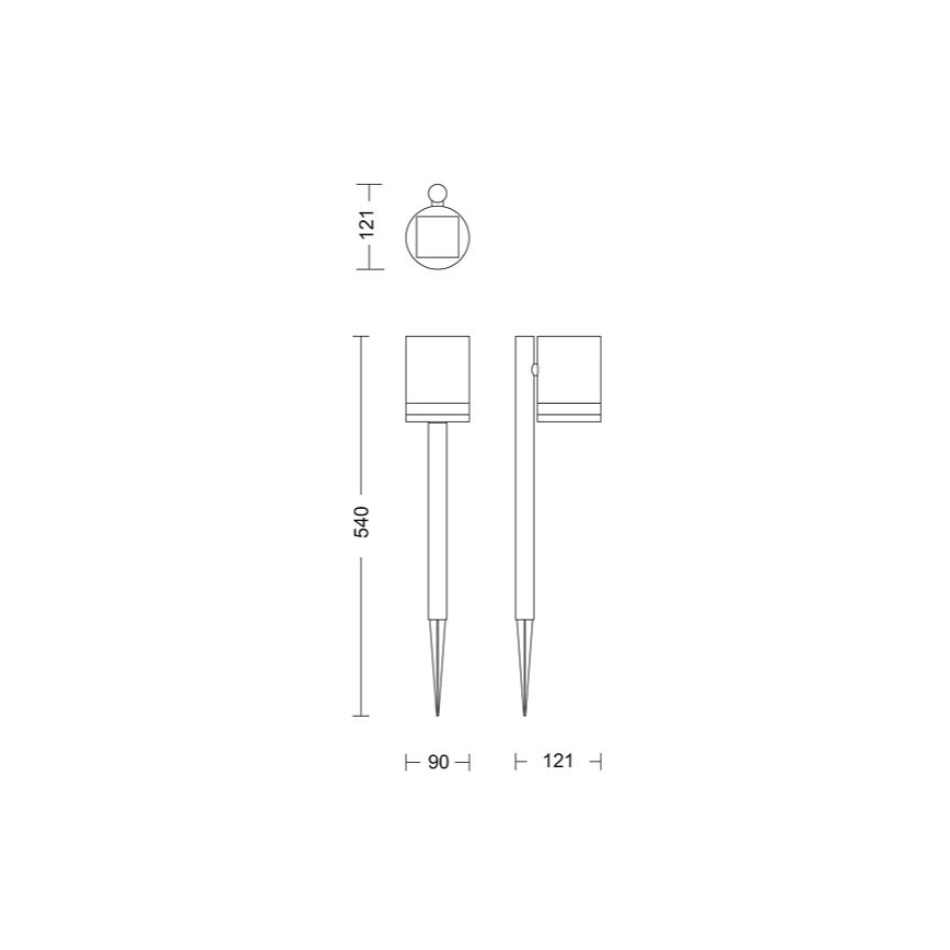 Philips - LED Solární lampa FYCE LED/1,5W/3,7V 1200 mAh IP44