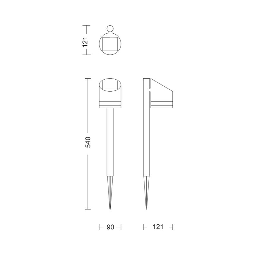 Philips - LED Solární lampa FYCE LED/1,5W/3,7V 1200 mAh IP44