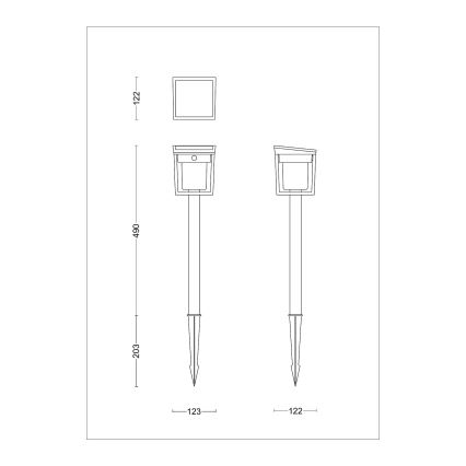 Philips - LED Solární lampa se senzorem BLAISE LED/1,5W/3,7V 2600 mAh 3000K IP44