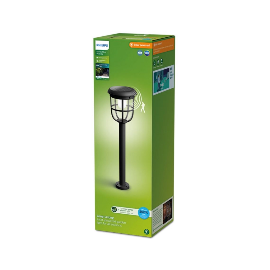 Philips - LED Solární lampa se senzorem pohybu a soumraku RADII LED/1,3W/3,7V 2000 mAh 3000K IP44