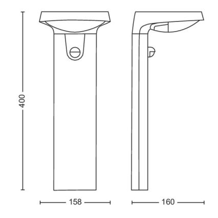 Philips - LED Solární lampa se senzorem LED/1,2W/4V 3000K IP44