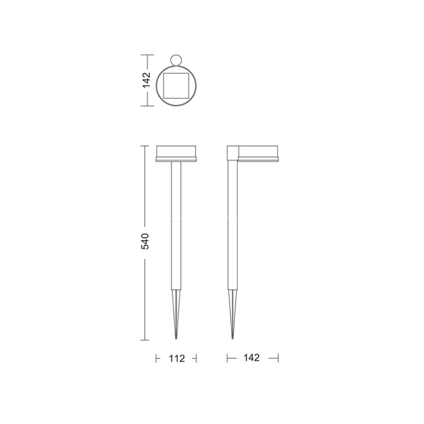 Philips - LED Solární lampa VYNCE LED/1,5W/3,7V 1500 mAh IP44