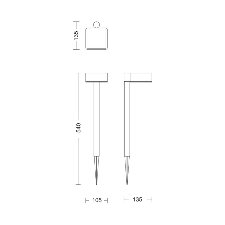 Philips - LED Solární lampa VYNCE LED/1,5W/3,7V 1500 mAh IP44