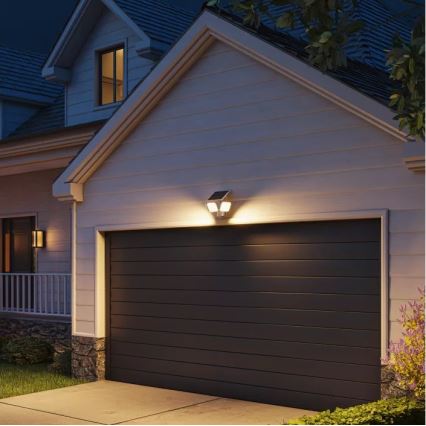 Philips - LED Solární nástěnné svítidlo se senzorem ZYREN LED/24,5W/3,7V 2600 mAh 3000K IP65 bílá