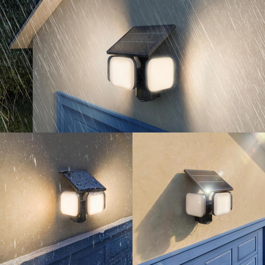 Philips - LED Solární nástěnné svítidlo se senzorem ZYREN LED/24,5W/3,7V 2600 mAh 3000K IP65