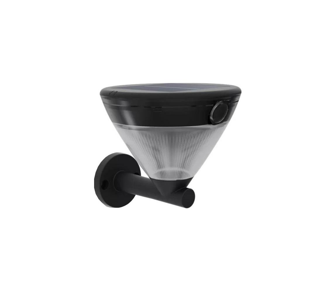 Philips - LED Solární nástěnná lampa KYNA LED/3,8W/3,7V 800 mAh 2700K IP44 872110310559200 Černá