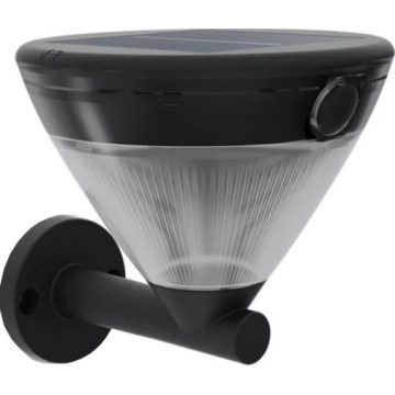 Philips - LED Solární nástěnná lampa se senzorem KYNA LED/3,8W/3,7V 800 mAh 2700K IP44 černá