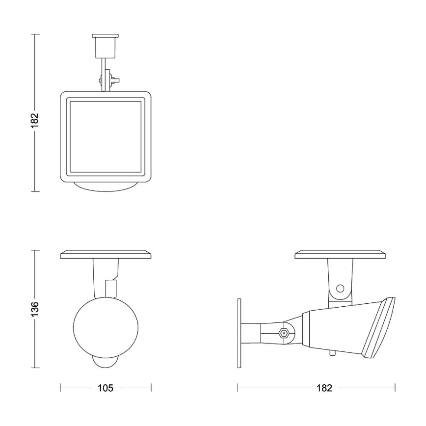 Philips - LED Solární nástěnné svítidlo JIVIX LED/1,4W/3,7V 1800 mAh IP44