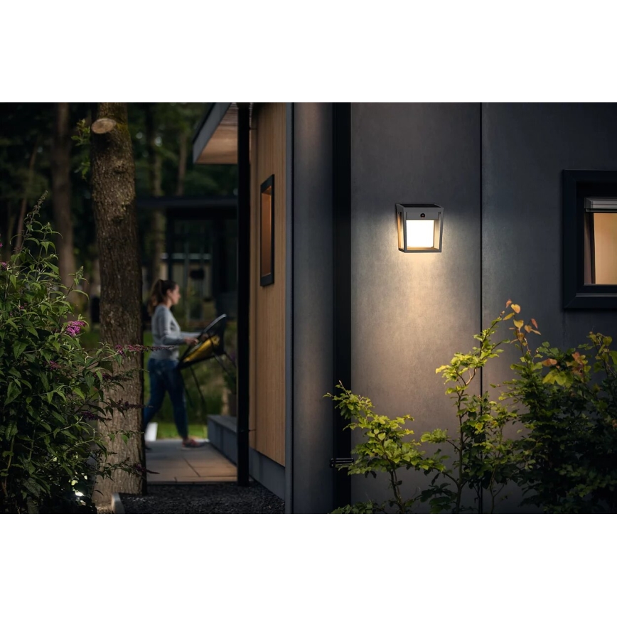 Philips - LED Solární nástěnné svítidlo se senzorem BLAISE LED/1,5W/3,7V 2600 mAh 3000K IP44