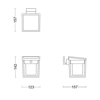 Philips - LED Solární nástěnné svítidlo se senzorem BLAISE LED/1,5W/3,7V 2600 mAh 3000K IP44