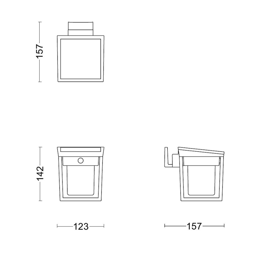 Philips - LED Solární nástěnné svítidlo se senzorem BLAISE LED/1,5W/3,7V 2600 mAh 3000K IP44