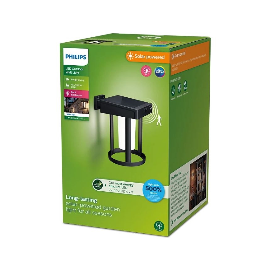 Philips - LED Solární nástěnné svítidlo se senzorem CAMILL LED/1,4W/3,7V 2000 mAh IP44
