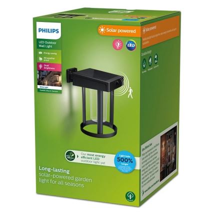 Philips - LED Solární nástěnné svítidlo se senzorem CAMILL LED/1,4W/3,7V 2000 mAh IP44