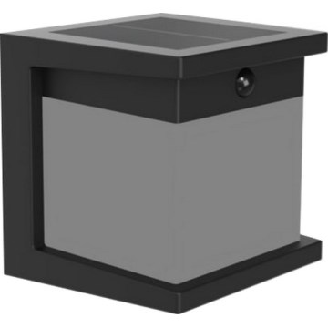 Philips - LED Solární nástěnné svítidlo se senzorem DIARA LED/3,8W/3,7V 800 mAh 2700K IP44 černá