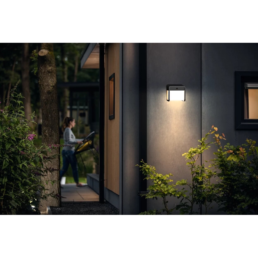 Philips - LED Solární nástěnné svítidlo se senzorem EZRA LED/1,8W/3,7V 2600 mAh 3000K IP44