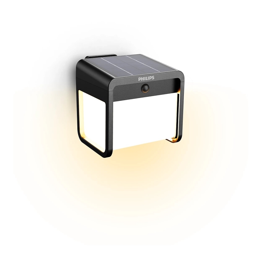 Philips - LED Solární nástěnné svítidlo se senzorem EZRA LED/1,8W/3,7V 2600 mAh 3000K IP44