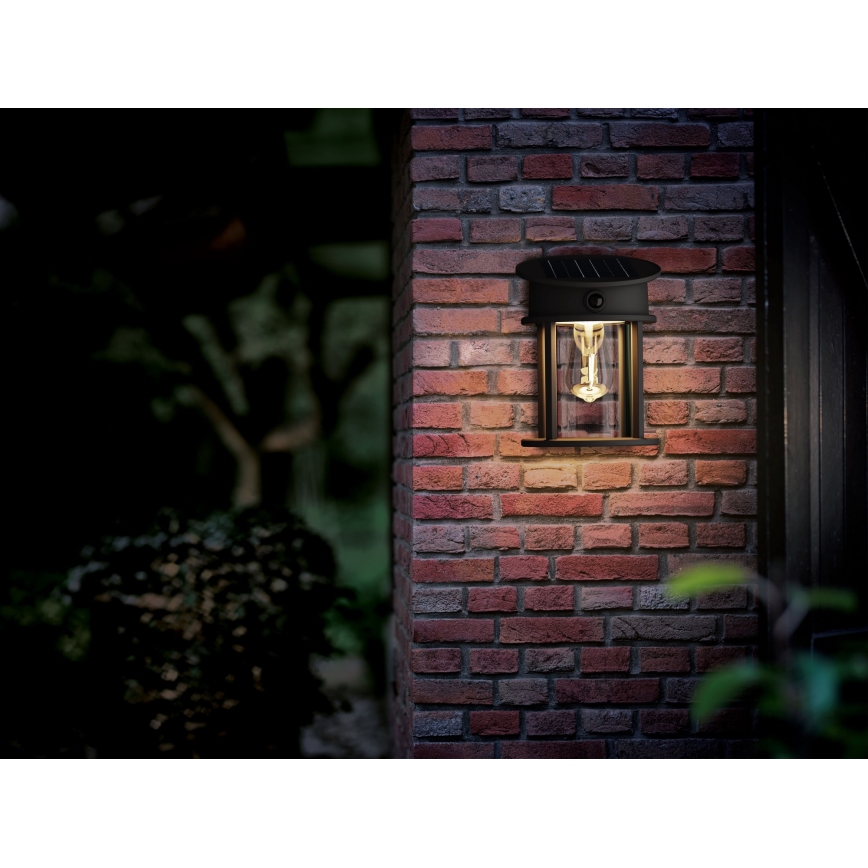 Philips - LED Solární nástěnné svítidlo se senzorem GERI LED/3,2W/3,7V 2700K IP44