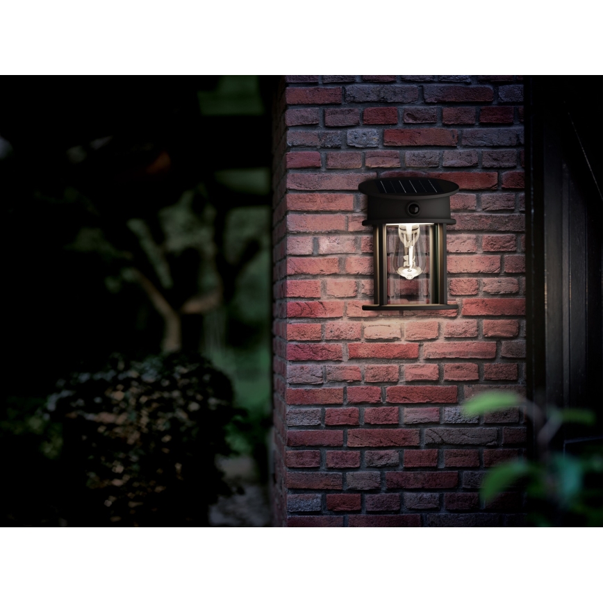 Philips - LED Solární nástěnné svítidlo se senzorem GERI LED/3,2W/3,7V 2600 mAh 4000K IP44