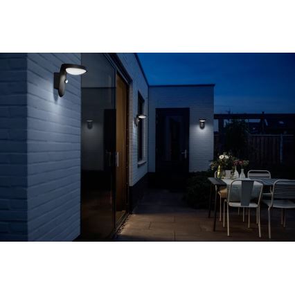 Philips - LED Solární nástěnné svítidlo se senzorem LED/1,2W/4V 1800 mAh 3000K IP44