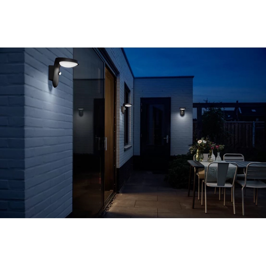 Philips - LED Solární nástěnné svítidlo se senzorem LED/1,2W/4V 1800 mAh 3000K IP44