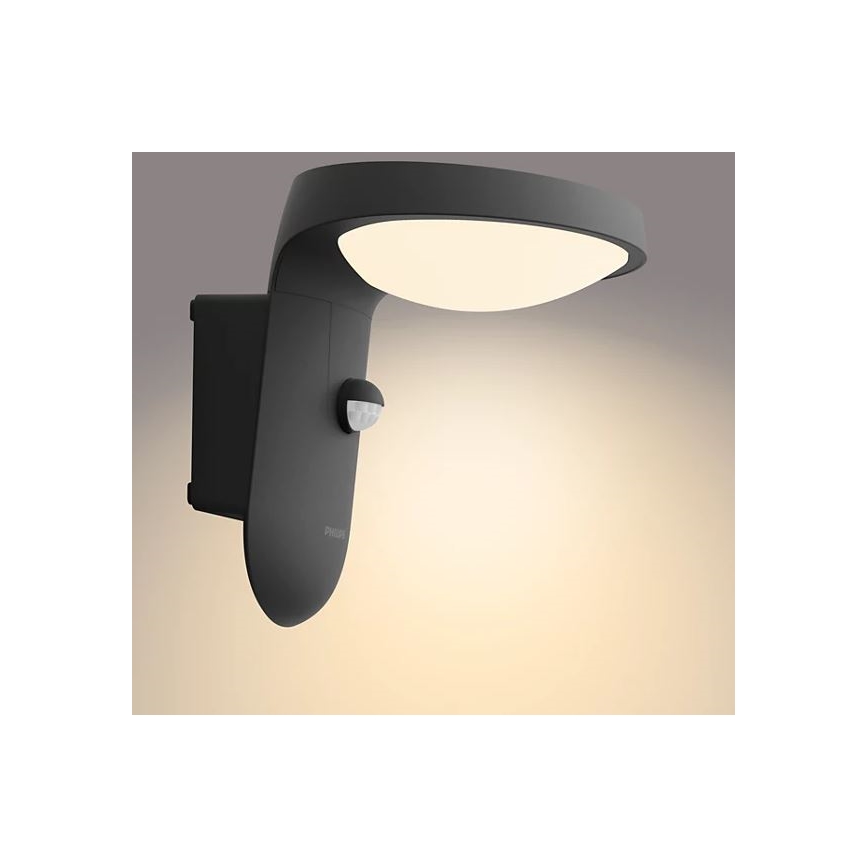 Philips - LED Solární nástěnné svítidlo se senzorem LED/1,2W/4V 1800 mAh 3000K IP44