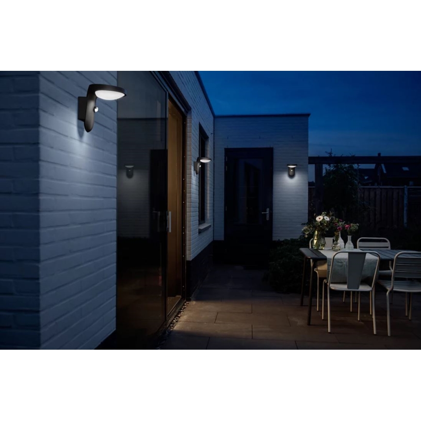 Philips - LED Solární nástěnné svítidlo se senzorem pohybu a soumraku LED/1,2W/4V 1800 mAh 4000K IP44