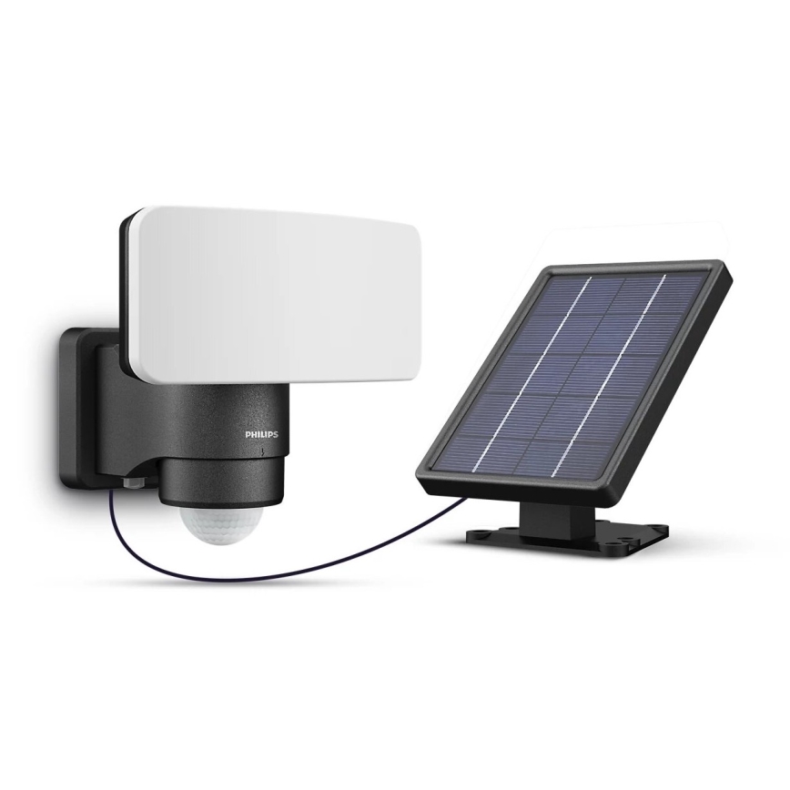 Philips - LED Solární nástěnné svítidlo se senzorem TYLUS LED/6W/3,7V 2600 mAh 5000K IP44