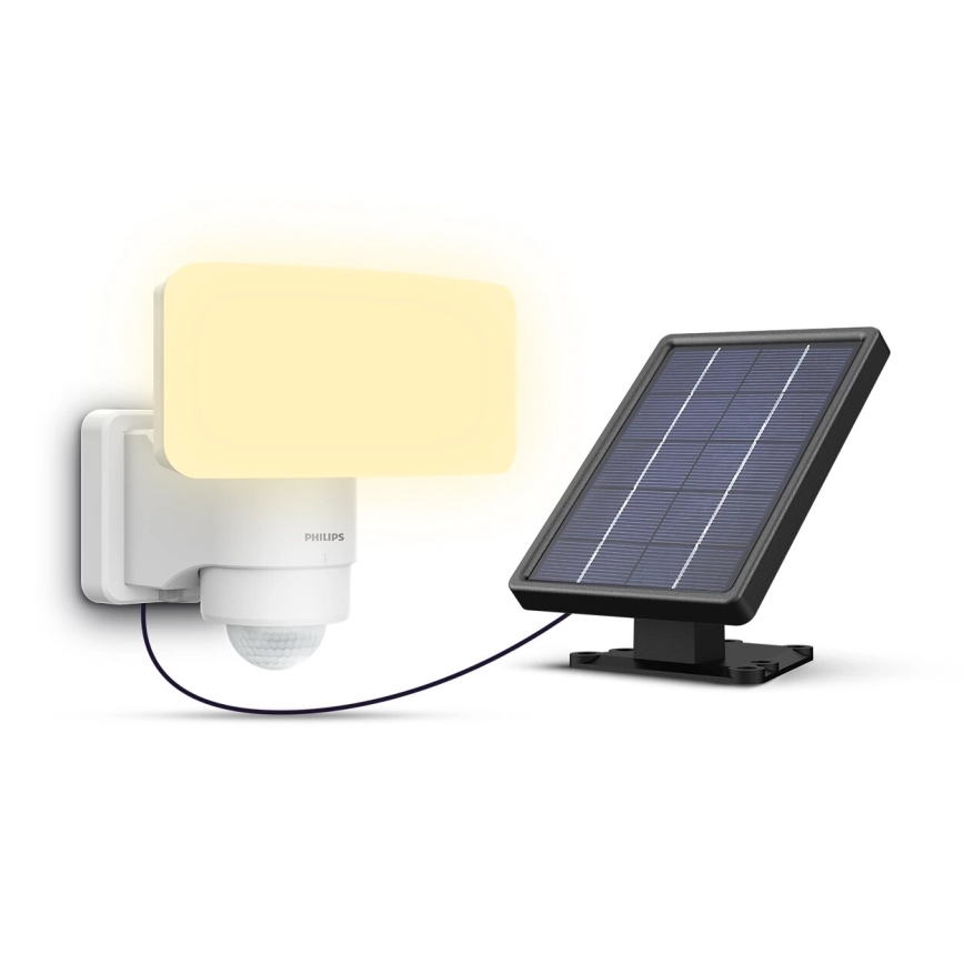 Philips - LED Solární nástěnné svítidlo se senzorem TYLUS LED/6W/3,7V 2600 mAh 3000K IP44