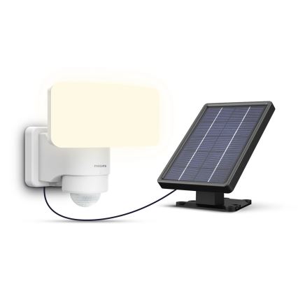 Philips - LED Solární nástěnné svítidlo se senzorem TYLUS LED/6W/3,7V 2600 mAh 5000K IP44