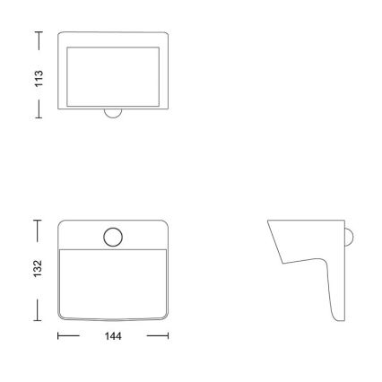 Philips - LED Solární nástěnné svítidlo se senzorem YARIXA LED/2,2W/3,7V 600 mAh IP44