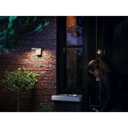 Philips - LED Solární nástěnné svítidlo se senzorem ZONAL LED/1,3W/3,7V 2500 mAh IP44
