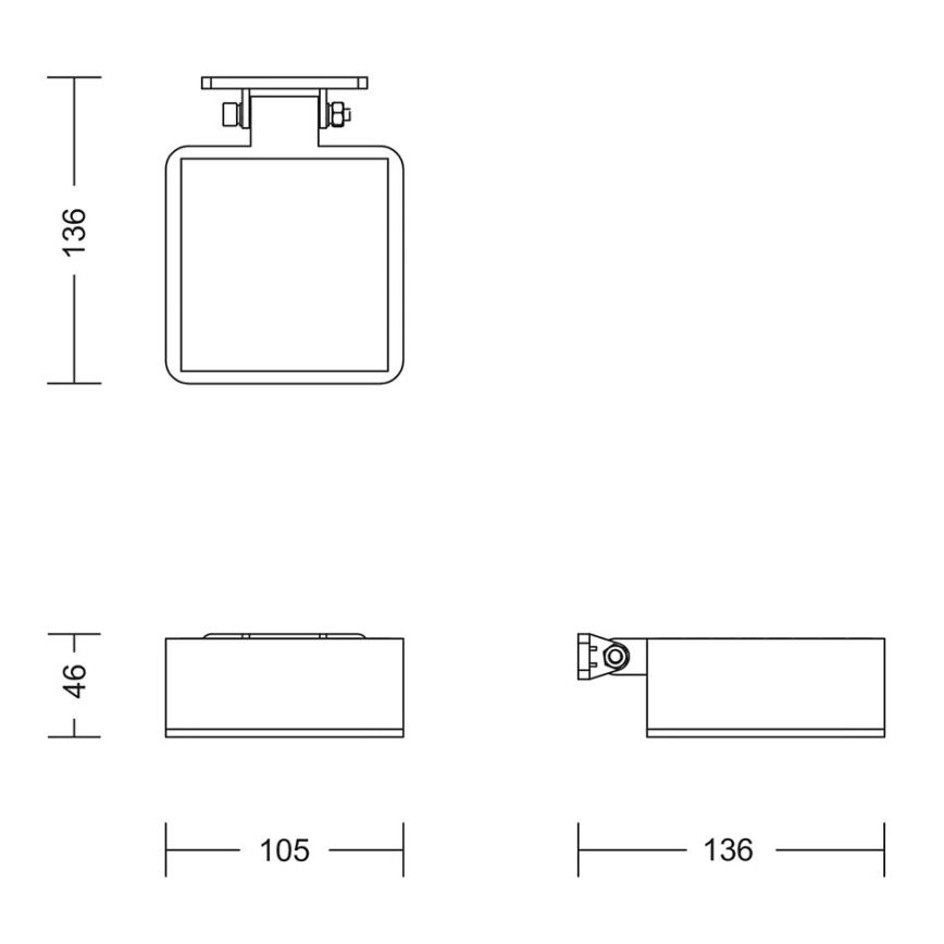 Philips - LED Solární nástěnné svítidlo VYNCE LED/1,5W/3,7V 1500 mAh IP44