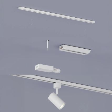 Philips - LED RGBW Stmívatelné bodové svítidlo v lištovém systému EASYLINK HUE 3xGU10/4,7W/230V 2200-6500K 1m bílá + Hue bridge